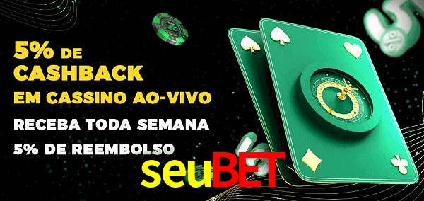 Promoções do cassino ao Vivo seubet